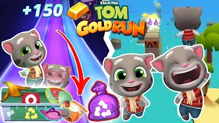 TALKING TOM GOLD RUN ♻️ FROSTY TOM FULL UPGRADE COLLECTS TRASH ON THE STREET FULL SCREEN MODE [upl. by Slater]