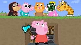 LA ANIMACIÓN DE PEPPA PIG EN MINERAFT MAS GRACIOSA [upl. by Etnad371]