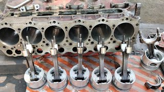 Six cylinder diesel engine pistons fittings [upl. by Auvil847]