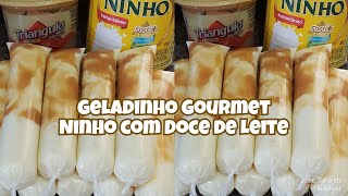 GELADINHO GOURMET NINHO COM DOCE DE LEITE [upl. by Lehrer504]