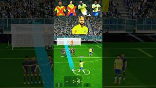 Brazil Team Free Kick Challenge 🎯  pes pesmobile efootball2024 efootball shorts brasil [upl. by Ailalue]