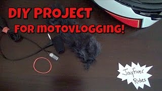 How to reduce wind noise for motovlogging DIY [upl. by Suirrad500]