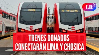 EEUU TRENES Caltrain de ruta LIMAChosica llegarían a PERÚ en abril de 2025 NewLR [upl. by Ahsia342]