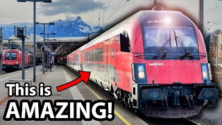 Salzburg to Vienna Wien on Austrias Best Train  ÖBB Railjet Review [upl. by Cecilius221]