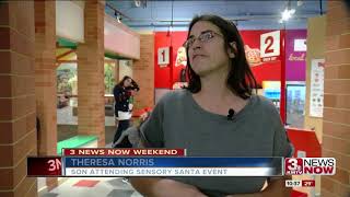 Omaha Childrens Museum hosts Sensory Santa event [upl. by Eldnek]