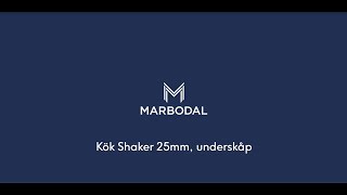 marbodal montering kök shaker 25mm underskåp klar 2160p [upl. by Cann]