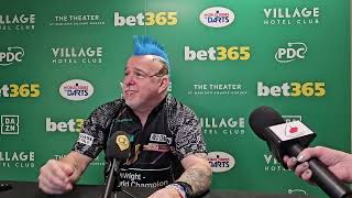 Peter Wright talks getting back to winning ways at the US Darts Masters [upl. by Seadon]