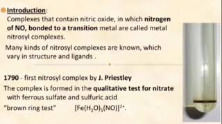 Metal nitrosyl complexes [upl. by Sachiko196]