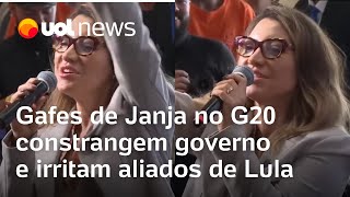 Gafes de Janja com falas sobre Elon Musk e atentado constrangem governo no G20 e irritam aliados [upl. by Sharron]