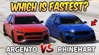 GTA 5 ONLINE  ARGENTO VS RHINEHART WHICH IS FASTEST [upl. by Nosittam]