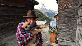 Switzerland painting and hiking the Matterhorn [upl. by Mw]