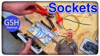 How To Terminate Connect Up a Twin Socket Outlet BS 1363 How to Wire a Double Socket [upl. by Eitteb699]