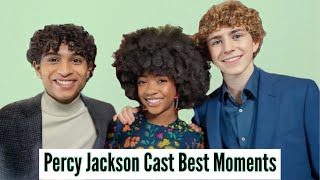 Percy Jackson Cast  Best Moments [upl. by Blossom]