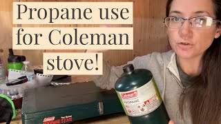 How Much Propane Does The Coleman Camp Stove Use [upl. by Leelahk]