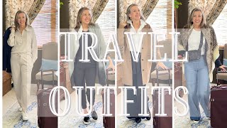 5 Stylish TRAVEL OUTFIT Ideas  What to Wear on a Plane [upl. by Aretta]