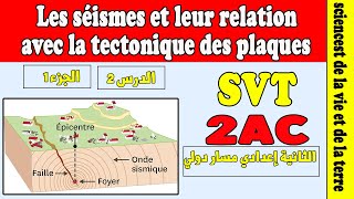 Les séismes et leur relation avec la tectonique des plaques svt 2ac  cours svt 2 ac [upl. by Alcott424]