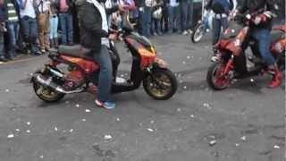 MOTOS scooter modificadas quemando llantas by alejandro tomahawk [upl. by Padgett]