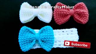 CROCHET TUTORIAL👉 Lazos O Moños a Crochet Fáciles 👍 Accesorios para Cabello [upl. by Letsirhc364]