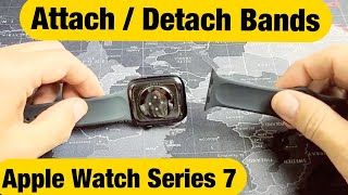 Apple Watch Series 7 How to Attach or Change Bands [upl. by Konopka]