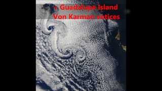 Guadalupe Island Von Karman vortex street visible Satellite animation HD [upl. by Clim680]