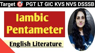 Iambic Pentameter English Literature🎯 [upl. by Tham]