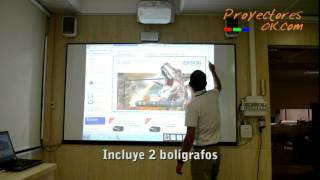 El mejor proyector interactivo táctil Epson EB595Wi  ProyectoresOK [upl. by Albemarle]