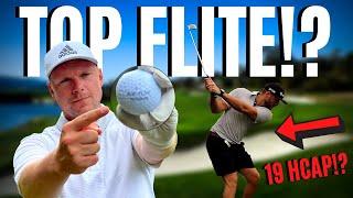 PLAYING GOLF WITH A 19 HANDICAP GOLFER USING A TOP FLITE [upl. by Suciram]