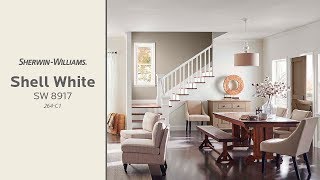 October 2018 Color of the Month Shell White  SherwinWilliams [upl. by Aitram]