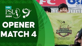 Opener  Lahore Qalandars vs Quetta Gladiators  Match 4  HBL PSL 9  M1Z2U [upl. by Ahsiekin77]