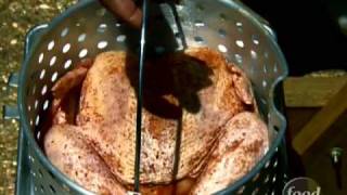 The Neelys DeepFried Turkey  Food Network [upl. by Lirrehs758]