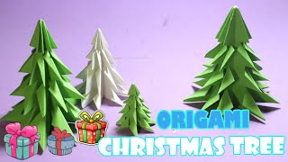 Origami Christmas Tree  Paper Christmas Tree  Christmas Origami [upl. by Hakeber]