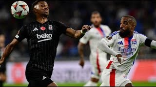 LYON vs BESIKTAS 01 Highlights amp Goals  Europa League 2024 2025 [upl. by Nilkcaj]