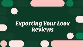 Exporting your Loox Reviews [upl. by Crawford491]