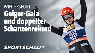 Skispringen DSVAdler in Klingenthal nicht zu stoppen  Sportschau [upl. by Shena623]