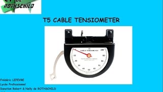 LE TENSIOMETRE CONTROLEUR DE TENSION T5  Measuring Aircraft Control Cable Tension [upl. by Bram]