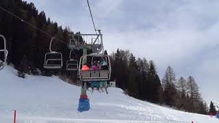 Risalita integrale seggiovia Leitner quotFungeiaquot  Selva di Val Gardena BZ [upl. by Nosrettap]