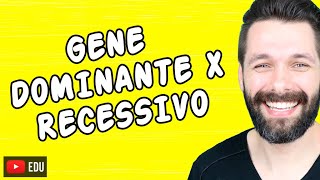 GENE DOMINANTE E RECESSIVO  DIFERENÇAS  Genética  Biologia com Samuel Cunha [upl. by Schmitt574]