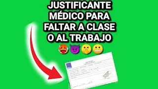 Así se crea un justificante médico para faltar al trabajo o a clases 🤫😬😈 [upl. by Ahsienod858]