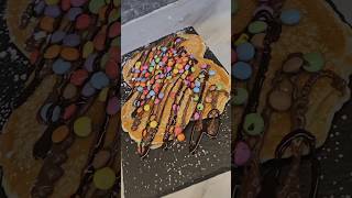 Smarties pancake chocolate food chocolatecrepe foodie dessert pancake foodlover Smarties [upl. by Pik]