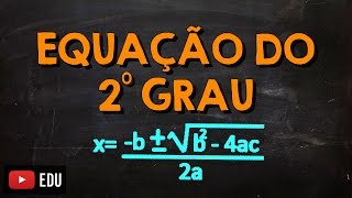 Fórmula de Bhaskara com Exercício Resolvido Função do 2º Grau [upl. by Anilag]