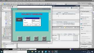 PLC Programlama45 Operatör HMI Panel Programlama11 KULLANICI TANIMLAMA1 [upl. by Bethesda]