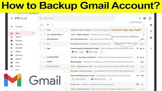 How to take backup of your Gmail Account Step by Step Guide [upl. by Hettie]