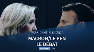 🔴Présidentielle 2022 MacronLe Pen Le Débat en intégralité [upl. by Sidnak]