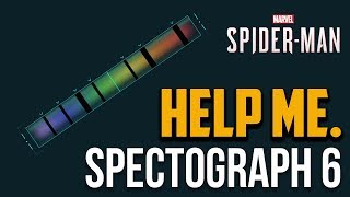 Spiderman PS4  Spectrograph 6 Puzzle Solution Material Candidate Test V77 [upl. by Nassi]