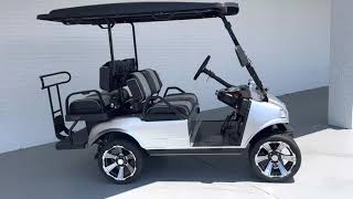 Silver Evolution Golf Cart Classic 4 Pro Lithium Ion Golf Cart [upl. by Cissie]