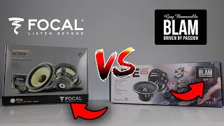 Car Audio Speakers Showdown Focal ES 165K Elite vs BLAM L165P Live 65 675quot Component Speakers [upl. by Hedaza723]