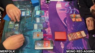 Modern  Merfolk Vs Mono Red Aggro [upl. by Adnamma]