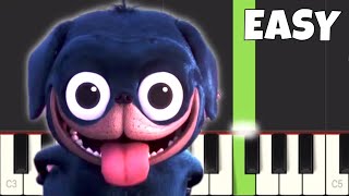 Hotel Transylvania 3  Puppy Macarena  EASY Piano Tutorial [upl. by Ezalb558]