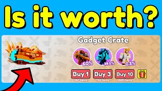 Is the GADGET CRATE worth your GEMS Toilet Tower Defense [upl. by Crowns605]