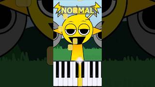 Simon Theme Incredibox Sprunki Retake  Normal Vs Horror on piano [upl. by Nyleda]